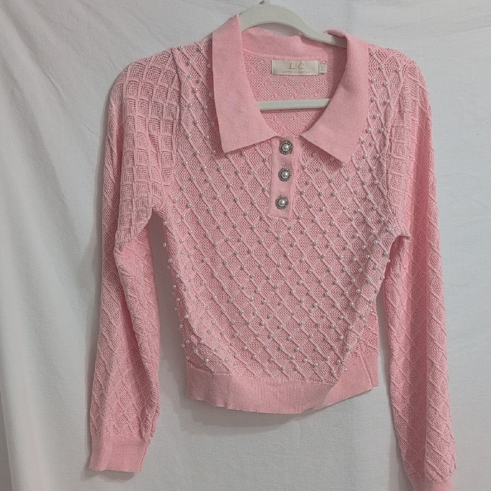 Pink Women's Sweater - Crew Neck